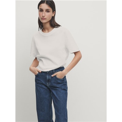 Jeans tiro bajo straight fit regular length
