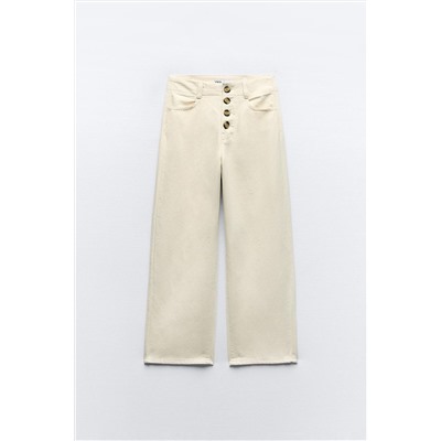 JEANS Z1975 CULOTTE TIRO ALTO BOTONES VISTA
