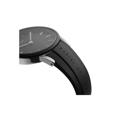 Reloj de cuarzo de silicona Iconic Motion - 44 mm - Negro