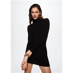 Vestido punto canalé -  Mujer | MANGO OUTLET España