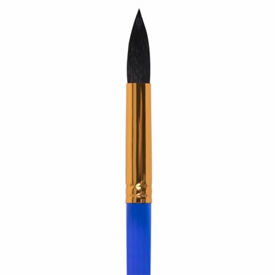 Кисть БЕЛКА, круглая, № 10, цветная ручка, ЮНЛАНДИЯ, 201059