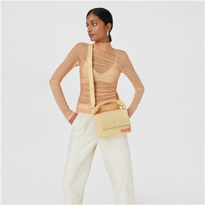 Bolso bandolera Carol Vichy - algodón - amarillo
