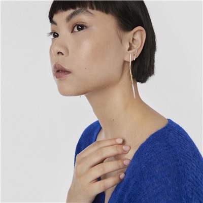Pendientes Lure - plata bañada en oro de 18 kt
