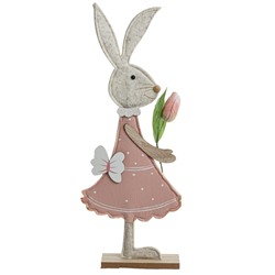 Фигурка декоративная "Заяц", L13,5 W4 H36,5 см