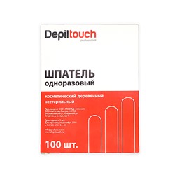 Шпатель нестерильный деревянный, 140*16 мм, 100 шт, бренд - Depiltouch Professional