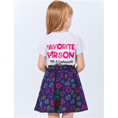 Футболка для девочки KETMIN FAVORIT PERSON цв.Белый