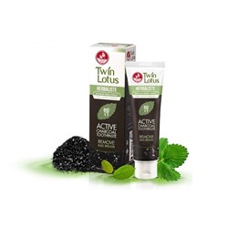Зубная паста TWIN LOTUS с углем, 50 гр