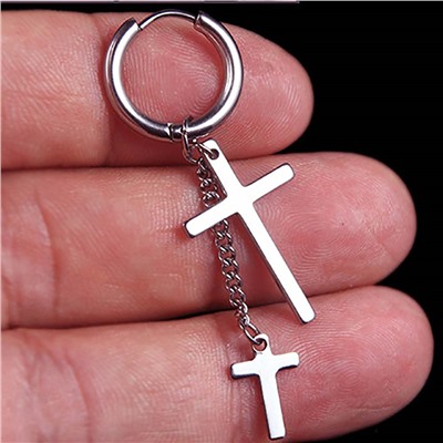 Серьги длинные/Моно серьга с замком кольцо арт. 13 2421 (id 270815)