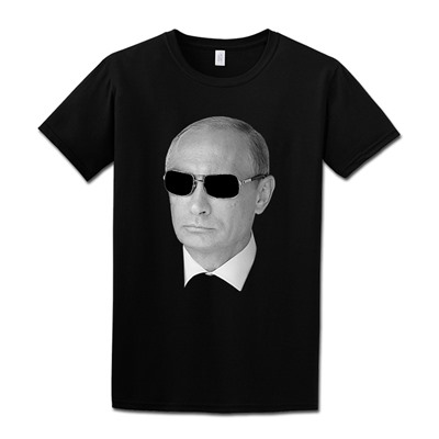Футболка "Путин в очках" черная
