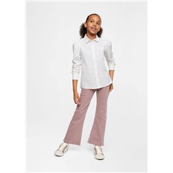 Camisa algodón manga abullonada -  Niña | MANGO OUTLET España