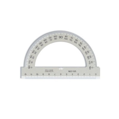 KOH-I-NOOR 746239 Транспортир 180 градусов, тип 180/125, пластик