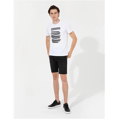 Anthracit Slim Fit Jean Shorts