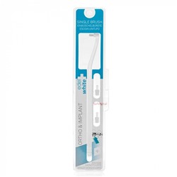 Монопучковая зубная щетка Edel white SINGLE BRUSH (2 насадки)
