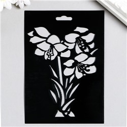 Трафарет пластиковый "Букет" 15х10см