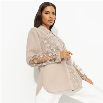 Рубашка нарядная, Смелое решение (beige)