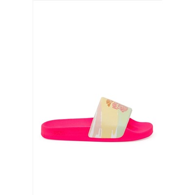Girls Neon Pink Slippers Surprise Scount в корзине