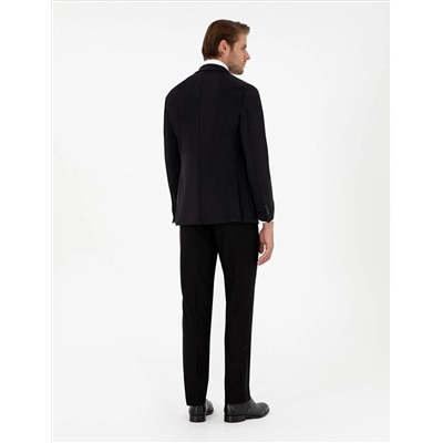 Черный бывший Тканевые штаны Slim Fit