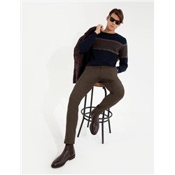 Brown Slim Fit Canvas Bloys