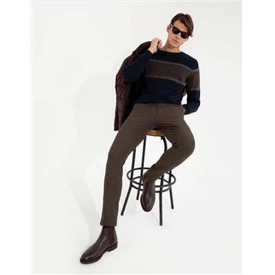 Brown Slim Fit Canvas Bloys