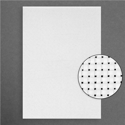 Канва для вышивания №11, 30 × 20 см, цвет белый
