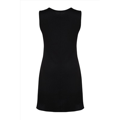 Black A -Line Bürümcük вязаное платье TBBSS22EL2370