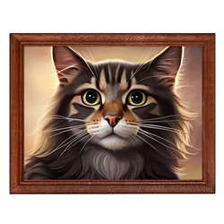 POSG-0333 Постер в рамке 23x17см Портрет кошки