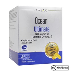 Ocean Ultimate 1200 мг рыбьего жира 30 капсул