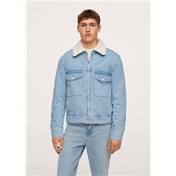 Cazadora denim borreguito -  Hombre | MANGO OUTLET España