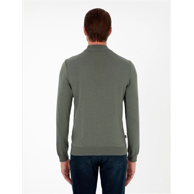 Smoke Slim Fit Half Fisherman воротник основной трикотаж казах