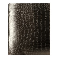 Тетрадь 48 листов в клетку, Croco Metallic, бумвинил, золотой