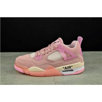 OFF White x Niкe Air Jordan 4 Retro из натуральной замши