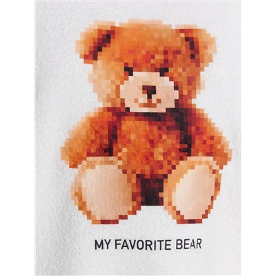 Пижама женская плюшевая с надписью "My favorite bear"