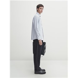 Camisa rayas micro oxford regular fit