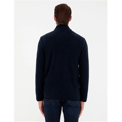 Navy Blue обычный полярный кардиган