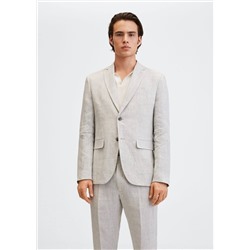 Americana traje slim fit lino -  Hombre | MANGO OUTLET España