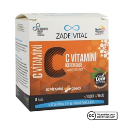 Zade Vital Витамин C + Витамин B2 + Цинк 14 пакетиков