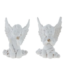 Фигурка декоративная "Ангел", L6,5 W5 H9 см, 2в.
