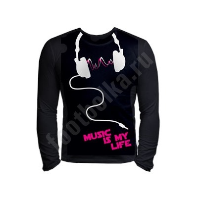Свитшот "Music is my life"