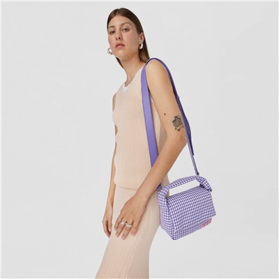 Bolso bandolera Carol Vichy - algodón - lila