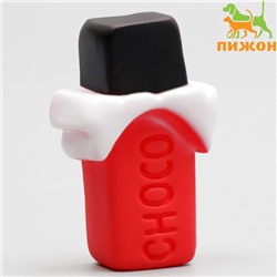 Игрушка пищащая "Choco" для собак, 8 x 5 см, микс цветов