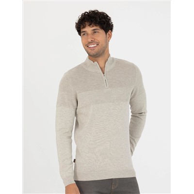 Песчанный меландж Слим Fit Fit Zippered