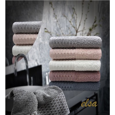 Кухонный набор полотенец   Карвен  ELSA махра в коробке 30*50 6 шт. HM 678 (V-10)