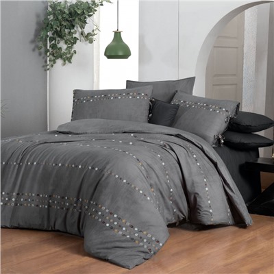 Постельное белье Sarevfancy poplin 1.5 сп. N193 Tanya v1/Gri