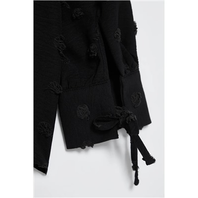 Black Balloon Eleve Pompom Toven Блузка большого размера TBBAW25AF00049