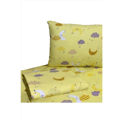 разные цвета HOME COLLECTION Комплект пододеяльник  100x150cm+простынь 120x160cm + наволочка 35x45cm