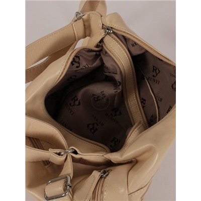 Сумка женская искусственная кожа Guecca-RY 110,   (рюкзак-change)  2отд,  св.бежевый 262047