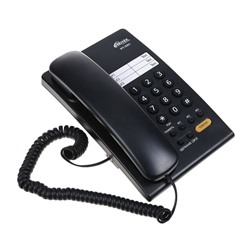 Телефон RITMIX RT-330 black, быстрый набор 3 номеров, мелодия удержания, черный, 15118350
