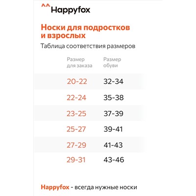 Набор носков 6 пар Happyfox