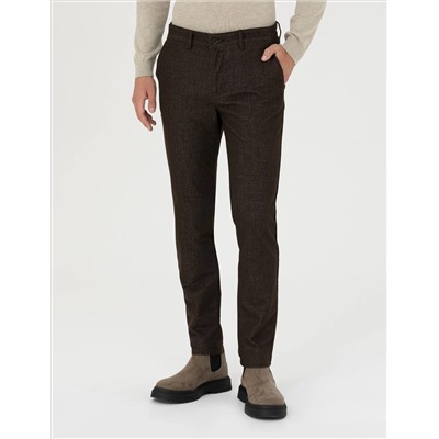 Brown Slim Fit Canvas Bloys