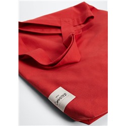 Bolso shopper algodón -  Mujer | MANGO OUTLET España